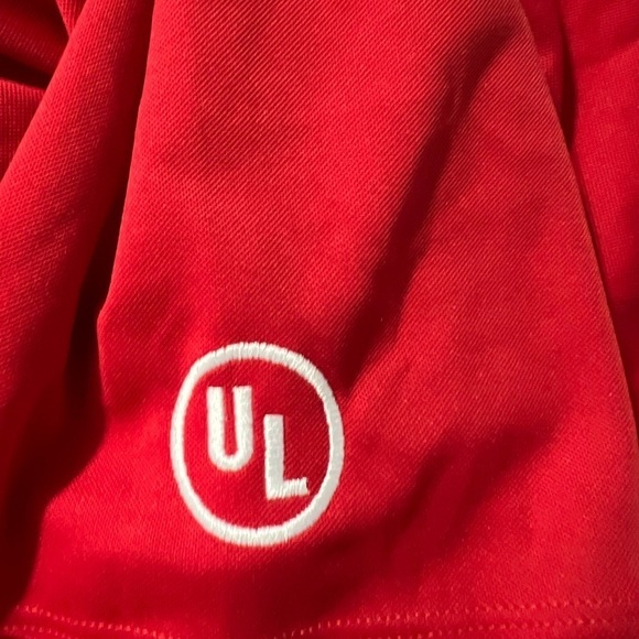 Nike Pro Golf Red Polo Dri Fit Ladies Large - Picture 5 of 5